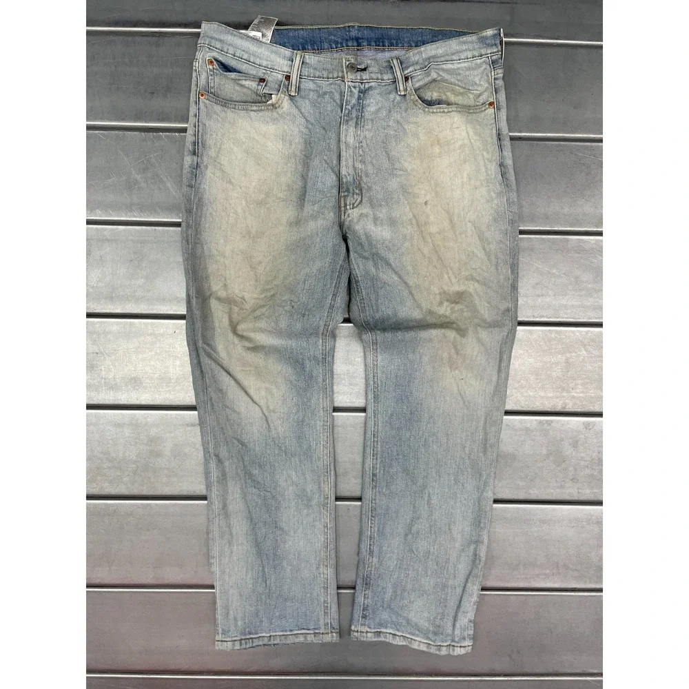 Levis 541 Jeans Mens 36X30 Blue Light Wash Denim Athletic Taper Leg